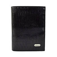 Шкіряний чорний гаманець для стильних чоловіків Canpellini арт. 505-8