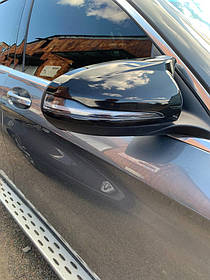 Mercedes GLC coupe C253 Накладки на дзеркала BMW-style (2 шт.) AUC Накладки на дзеркала Мерседес Бенц ГЛЦ купе