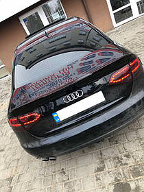 Audi A4 B9 2007-2015 гг. Спойлер LIP (1234 Upgrade, чорний) AUC Спойлера Ауді А4