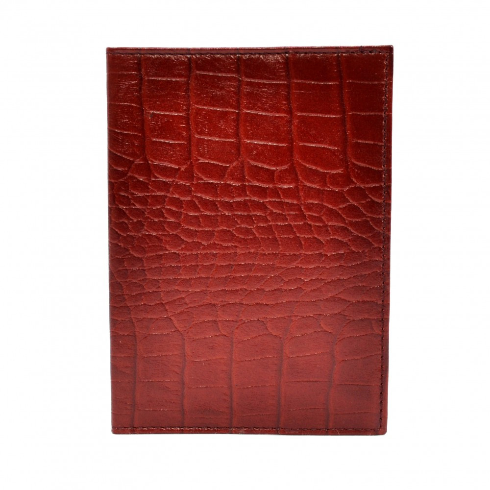Обкладинка шкіряна червоний кроко Canpellini арт. 002-85