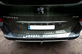Citroen Berlingo 2008-2018 Накладки на задній бампер Carmos V2 AUC Накладки на задній бампер Ситроен Берлінго