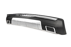 Mitsubishi Outlander 2012-2015 Задня накладка Libao (пластик) TMR Тюнінг заднього бампера Міттсубісі Аутлендер