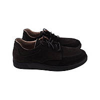Туфлі чоловічі Vadrus чорні натуральний нубук 485-23DTC 44 ZK, код: 8026887