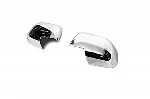 Dacia Duster Накладки на дзеркала Хромований пластик (варіант 1) TMR Накладки на дзеркала Дачія Дастер