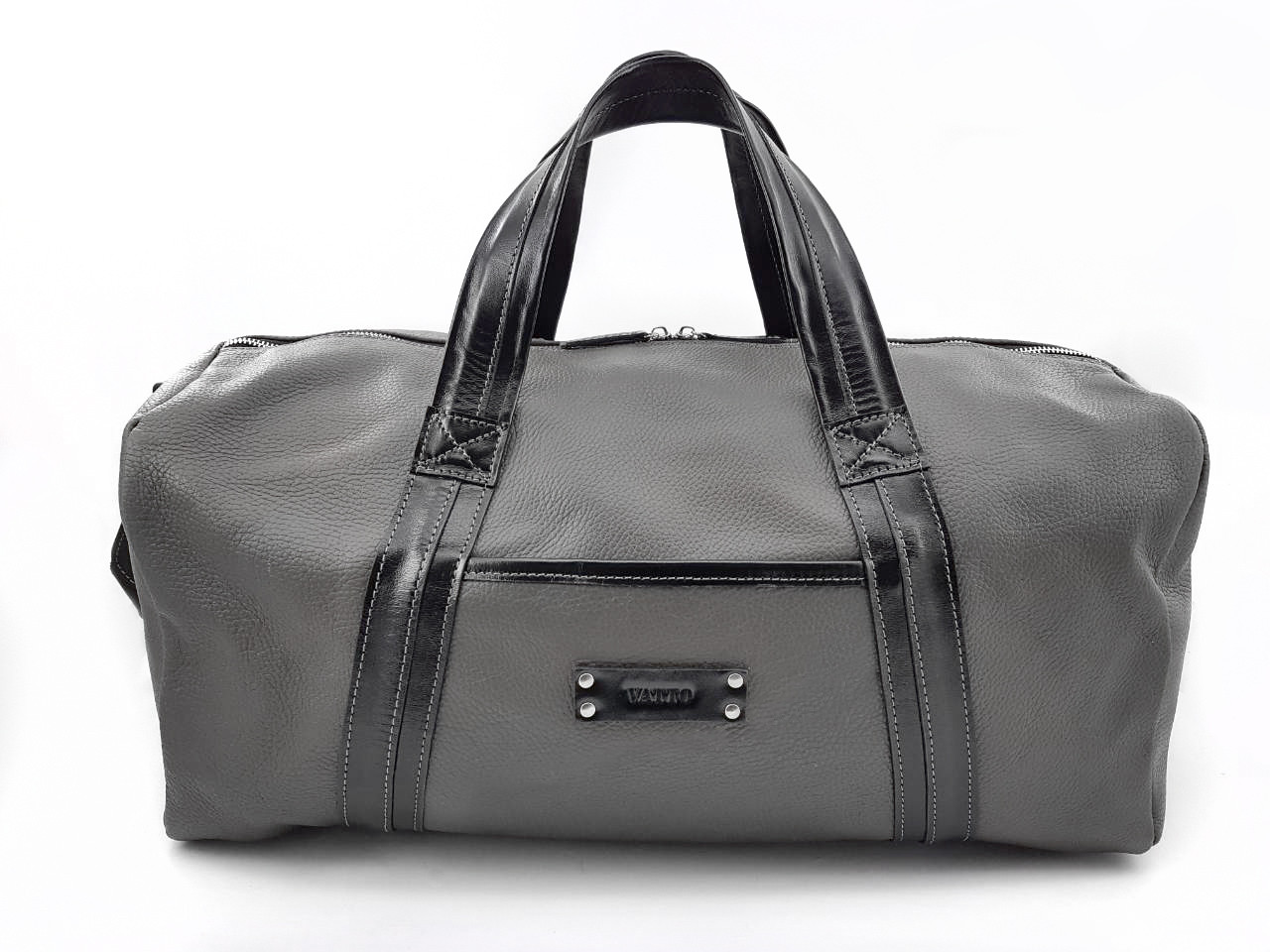 Дорожна сумка з натуральної шкіри сірого кольору VATTO арт. Mk62F13Kaz400