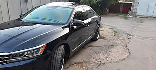 Volkswagen Passat B8 USA Накладки на дзеркала BMW-style (2 шт., USA) TMR Накладки на дзеркала Фольксваген Пассат