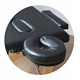 Складаний масажний стіл I-Coucou чорний із дерева, фото 6