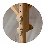 Складаний масажний стіл I-Coucou чорний із дерева, фото 7