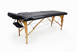 Складаний масажний стіл I-Coucou чорний із дерева, фото 2