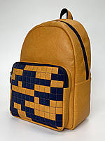 Жовтий жіночий рюкзак з візерунком. Alba Soboni арт. 133172