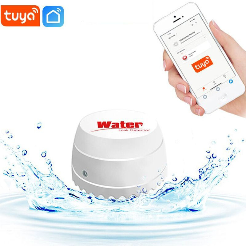 Wifi бездротовий датчик витоку води Tuya Smart Water Leak Detector з сповіщенням на смартфон, вбудованій