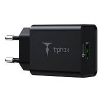 Зарядний пристрій T-Phox Tempo 18 W QC 3.0 USB Charger (Black) (Tempo 18 W USB B)