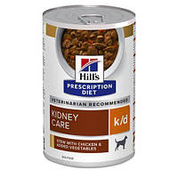 Консерви для собак HILL'S Prescription Diet k/d Kidney Care Chicken (рагу з овочами) - 12х350г
