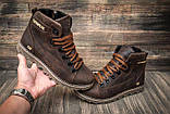 Шкіряні чоловічі коричневі черевики, фото 4