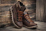 Шкіряні чоловічі коричневі черевики, фото 6