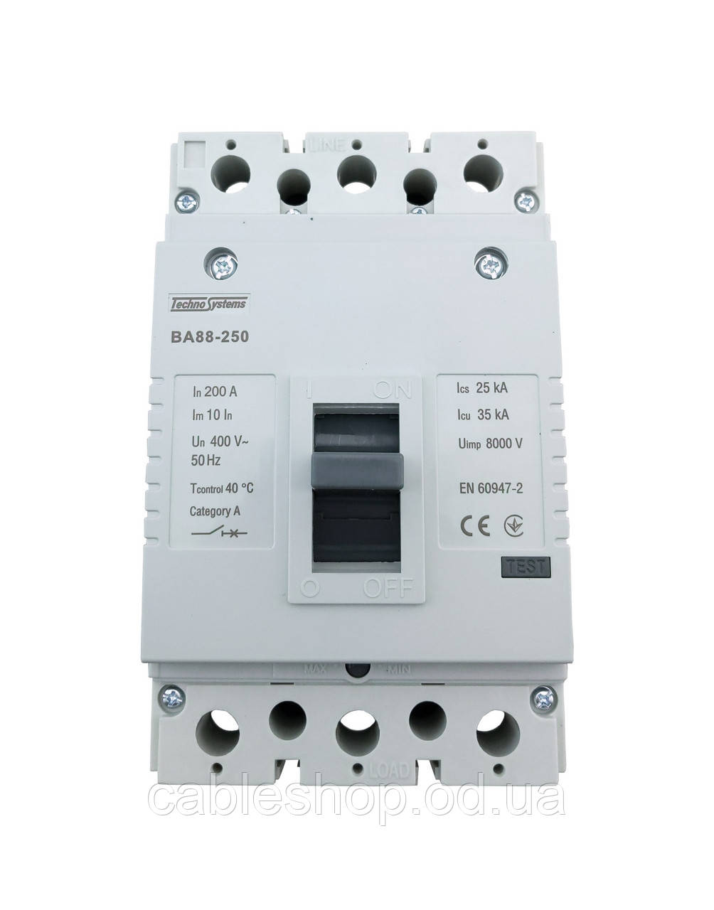 Вимикач автоматичний ВА88-250 3Р 200А 35 кА TNSy, фото 1