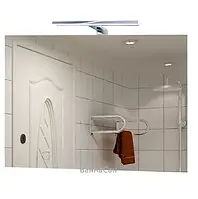 Современное зеркало для ванной 80 см шириной с подсветкой Юввис Эльба 63LITE80LED