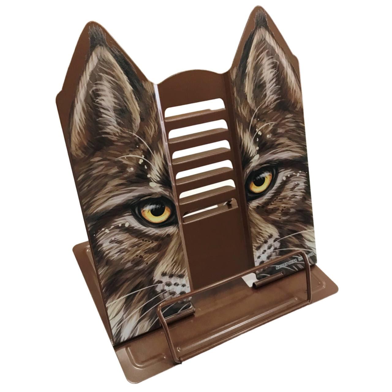 Підставка для книг металева сплошна ООПТ 20*26см Вовк 318-1, фото 1