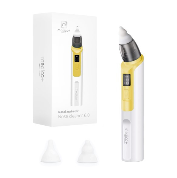 Назальний аспіратор (соплевідсмоктувач) MEDICA+ NOSE CLEANER 6.0 YELLOW (Японія), фото 1