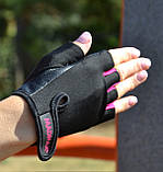 Рукавички для фітнесу MadMax MFG-251 Rainbow Pink M, фото 6