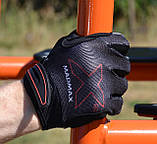 Рукавички для фітнесу MadMax MXG-103 X Gloves Black/Grey XXL, фото 7