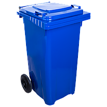 Бак для сміття на колесах з ручкою 120 л