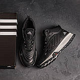 Чоловічі шкіряні черевики чорні зимові зимові, фото 3
