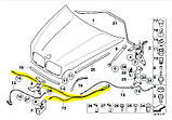 Трос відкривання капота BMW X5 E70 (2010-2013) рестайл, 51237184456, фото 2