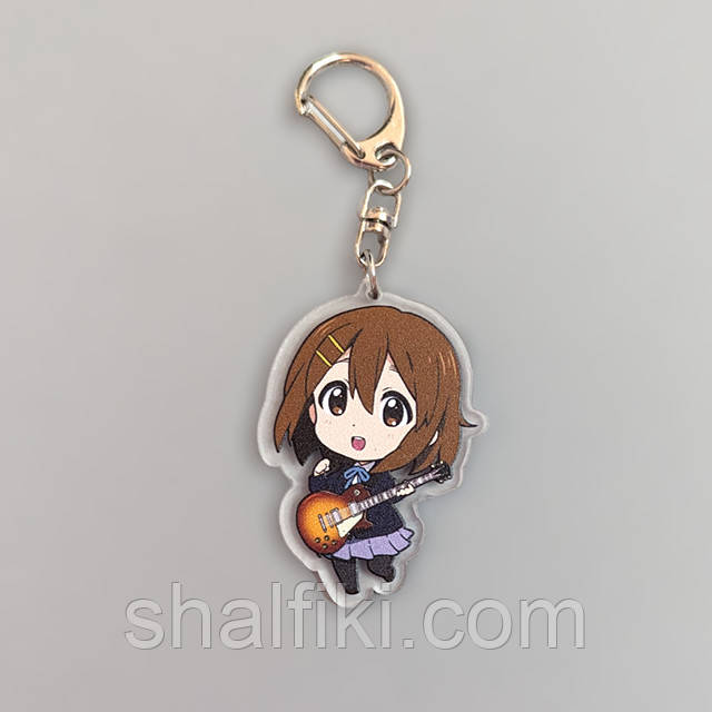 "Юі Хірасава (Кей-Он! / K-On!)" брелок акриловий двосторонній з уф-друком