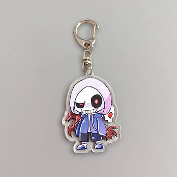 "Санс (Андертейл / Undertale)" брелок акриловий двосторонній з уф-друком