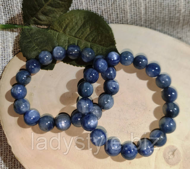 Браслет с кианитом от студии LadyStyle.Biz кольцо перстень сапфир фуксит топаз натуральный кианит купить украшения подарок талисман камень оберег