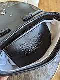 Сумка жіноча клатч Diesel чорний через плече, фото 4