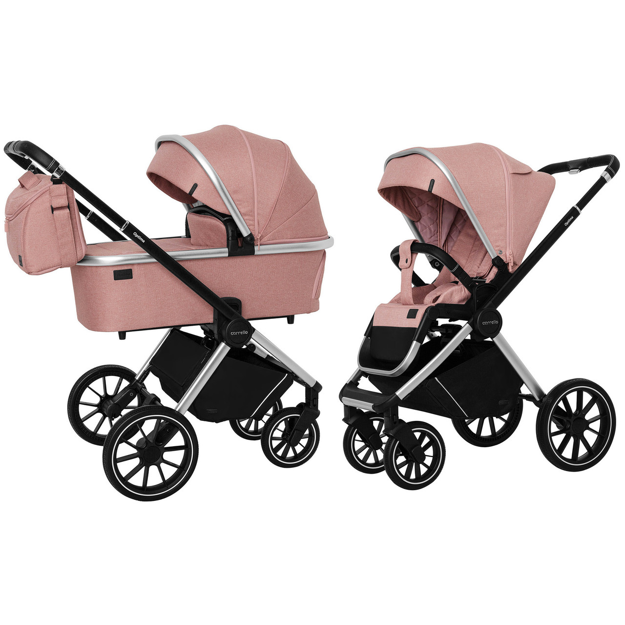 Коляска універсальна CARRELLO Optima CRL-6503 (2in1) Hot Pink /1/