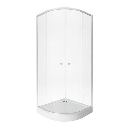 Набір Qtap душова кабіна Presto New CRM1099AC5 Clear 2020х900х900 мм + піддон Robin 309912C 90x90x12 см, фото 2