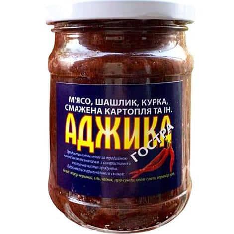 Приправа в баночці Аджика гостра 200 г