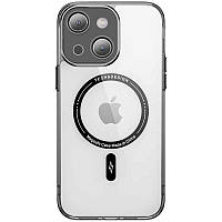 TPU+PC чехол Fullcolor with Magnetic Safe для Apple iPhone 14 (6.1") Black