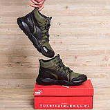 Зимові черевики чоловічі шкіряні хакі, фото 5