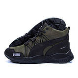 Зимові черевики чоловічі шкіряні хакі, фото 7