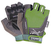 Перчатки для фитнеса Power System Woman's Power женские Green XS