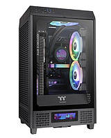 Корпус Thermaltake The Tower 200/Black/Win/SPCC/Temp ered Glass*1/CT140 Fan*2/Color Box (CA-1X9-00S1WN-00)