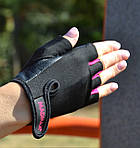 Рукавички для фітнесу MadMax MFG-251 Rainbow Pink S, фото 5