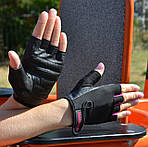 Рукавички для фітнесу MadMax MFG-251 Rainbow Pink S, фото 7