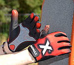 Рукавички для фітнесу MadMax MXG-101 X Gloves Black/Grey/Red XXL, фото 5