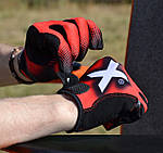 Рукавички для фітнесу MadMax MXG-101 X Gloves Black/Grey/Red XXL, фото 8
