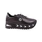 Кросівки жіночі Kesim чорні натуральна шкіра, 37, фото 3