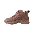 Черевики жіночі Melanda капучіно натуральна замша, 37, фото 2