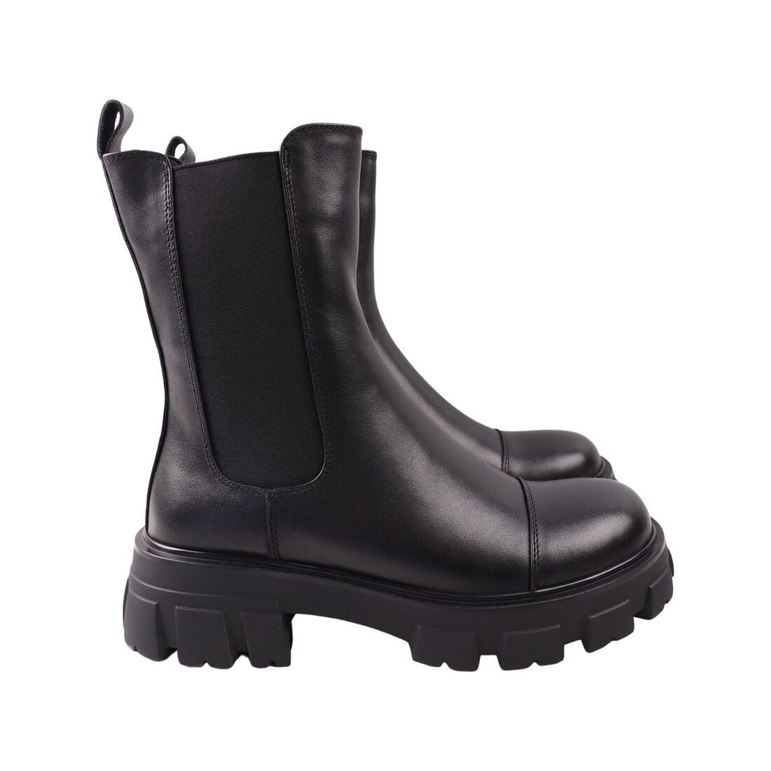 Черевики жіночі Melanda чорні натуральна шкіра, 40, фото 1