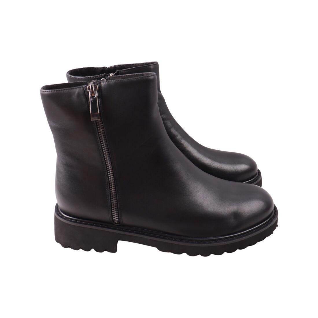 Черевики жіночі Vidorcci чорні натуральна шкіра, 41, фото 1