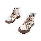 Черевики жіночі Farinni молочні натуральна шкіра, 39, фото 5