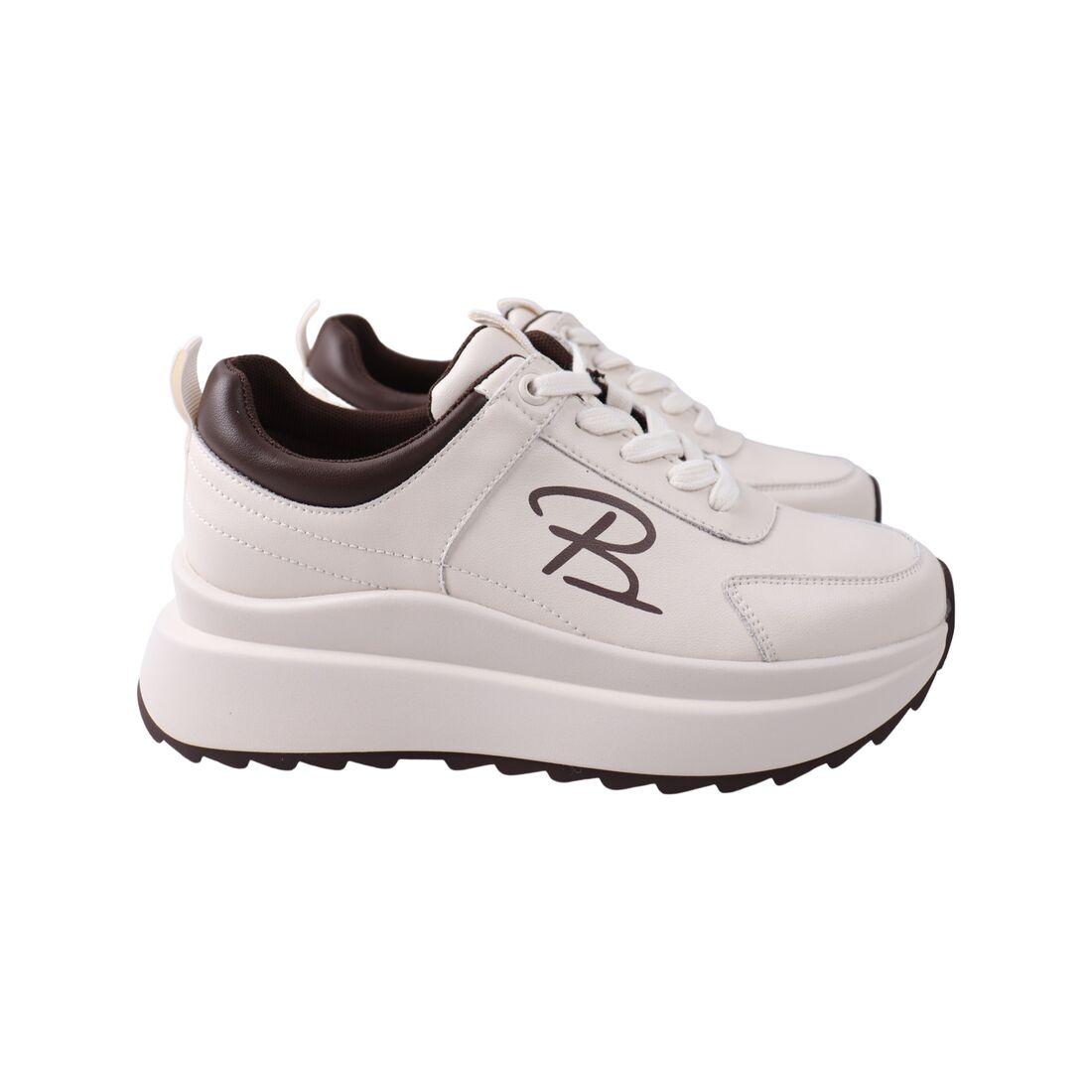 Кросівки жіночі Farinni молочні натуральна шкіра, 36, фото 1